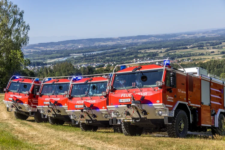 4 neue Tatra-Löschfahrzeuge