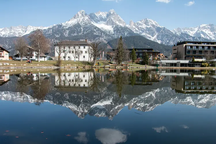 Saalfelden mit Blick aufs Steinerne Meer