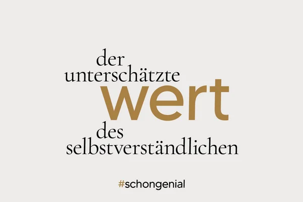 Grafik Wert des Selbstverständlichen