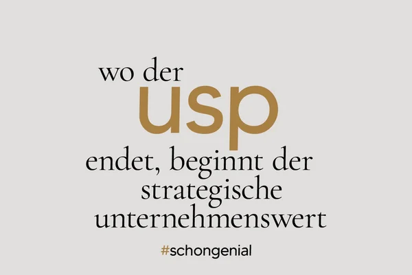Wo der USP endet, beginnt der strategische Unternehmenswert